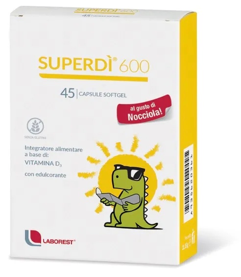 

Superdì 600 Детская добавка витамина D, 45 капсул для здоровья костей Laborest