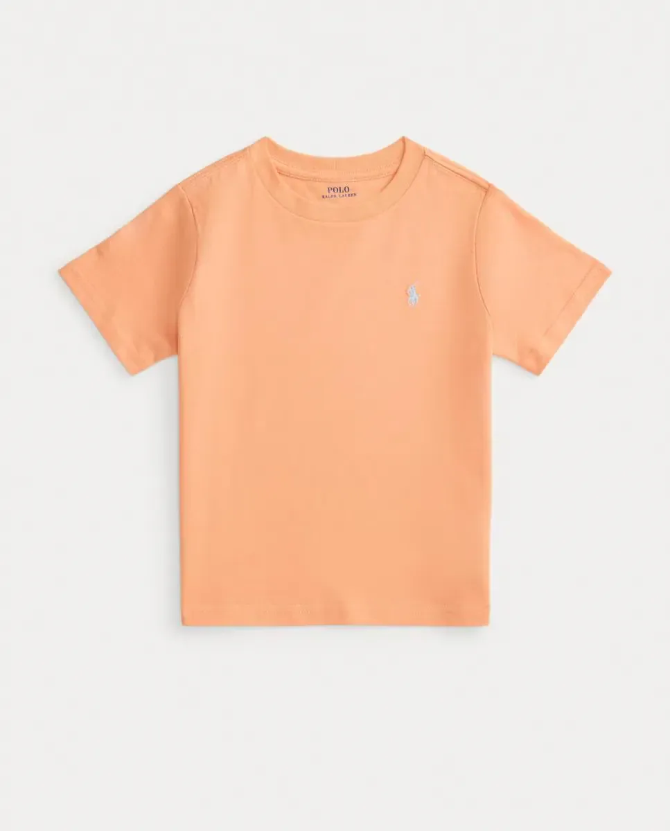 Детская футболка из трикотажного хлопка Polo Ralph Lauren, оранжевый