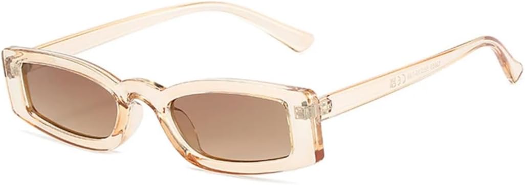 

Женские солнцезащитные очки в маленькой оправе, модные солнцезащитные очки в винтажном стиле с леопардовым принтом, синие очки с защитой от УФ-излучения UV400 VRTRFFTR, Clearbrown-brown