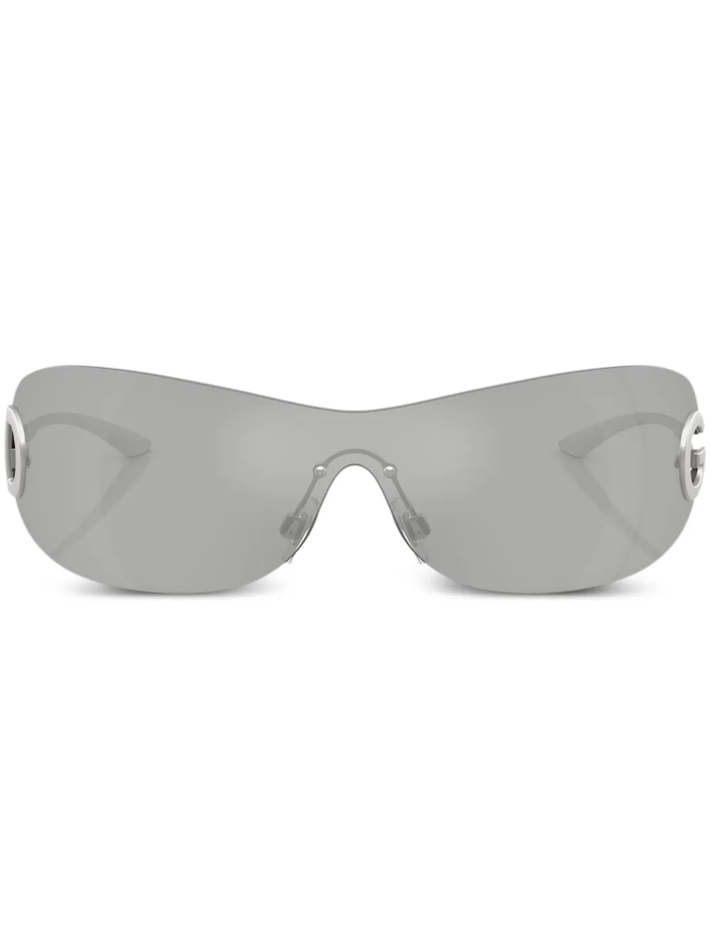 

Солнцезащитные очки-маска Dolce & Gabbana Eyewear, серебяный
