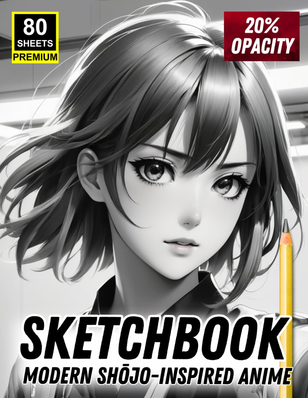 

Sketchbook - Modern Shōjo-Inspired Anime: 80 Soft-Grayscale Portraits for Tracing & Drawing Practice: A Stylish Manga Face Drawing Pad Featuring 20% Opacity Pages to Refine Your Anime Art Style (Independently published)