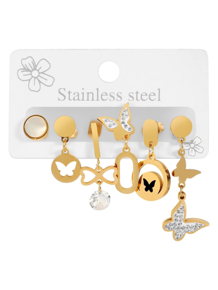 

Adeliás Женский кулон - кулон из нержавеющей стали с перламутровой вставкой в золотом исполнении