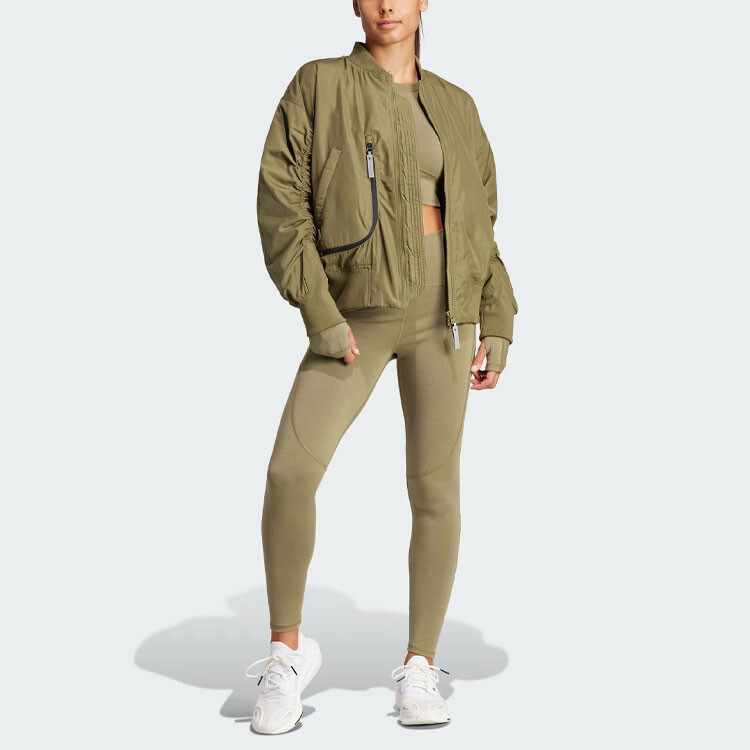 Куртка Stella McCartney X Stella McCartney Cotitled Series женская, оливковая Adidas — фото 4
