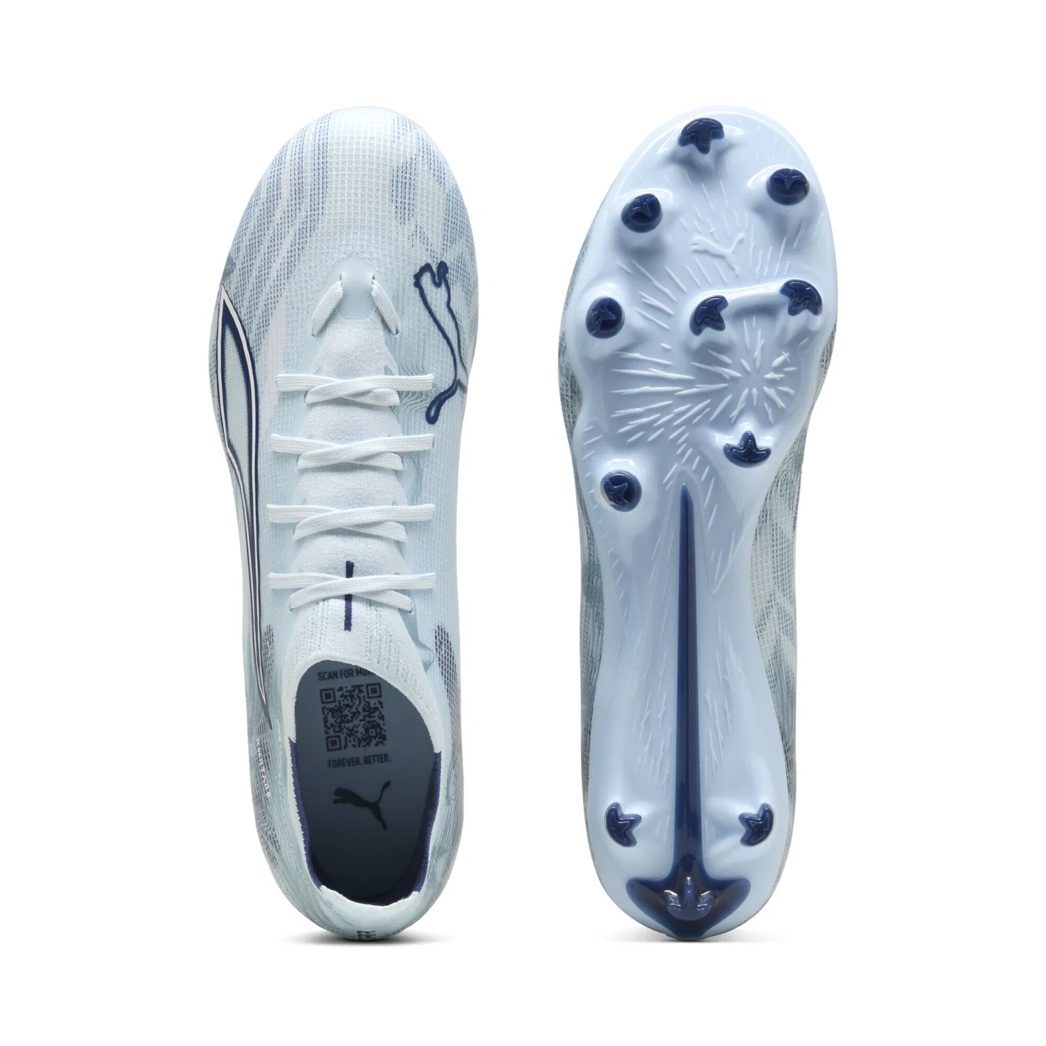 Футбольные бутсы 'Ultra 6 Match' Puma, Pastel Blue — фото 4