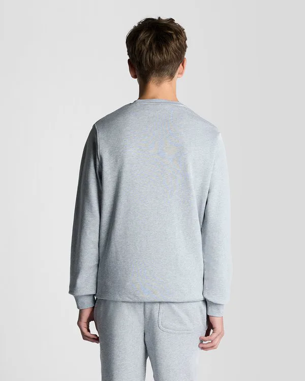Толстовка с круглым вырезом Lyle & Scott, Light Grey — фото 3