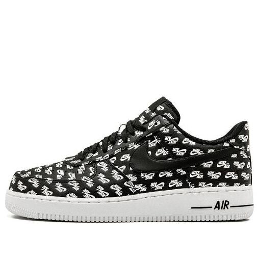 

Кроссовки air force 1 low '07 qs 'all over logo black' Nike, черный