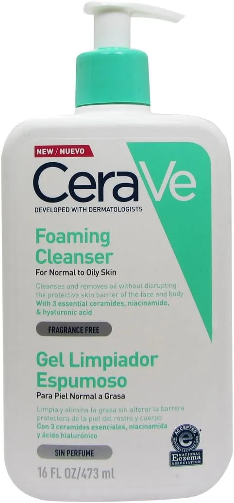 Пенка для умывания CeraVe — Очищающая пенка Moisturizing Cleansing Foam, 465 мл