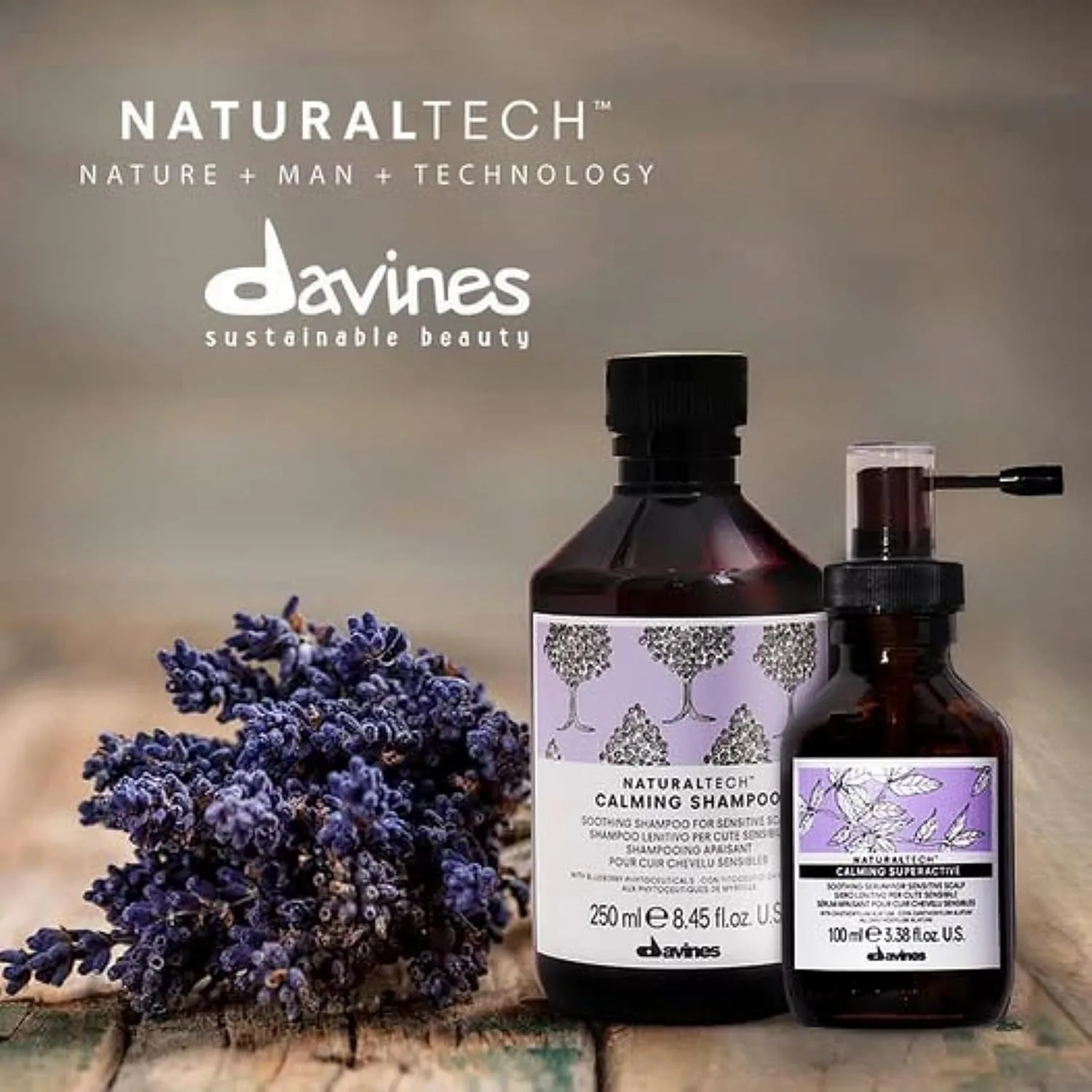 Успокаивающий шампунь Davines Naturaltech и сыворотка Superactive: мягкое очищение и снятие зуда с чувствительной кожи головы, облегчение раздражения. — фото 2