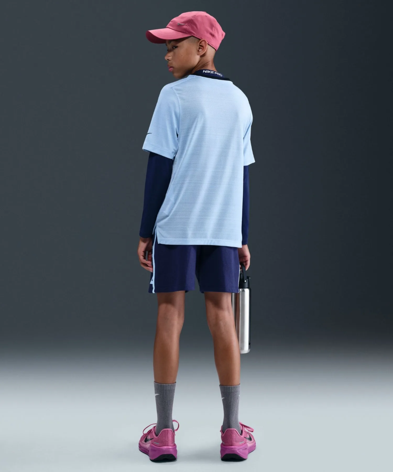 Детские шорты с Dri-FIT технологией Nike HJ3709-410 темно-синие — фото 3