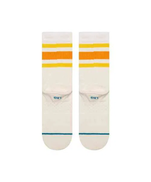Детские носки STANCE KIDS BOYD CREW, хлопковые, белый с жёлтым — фото 3