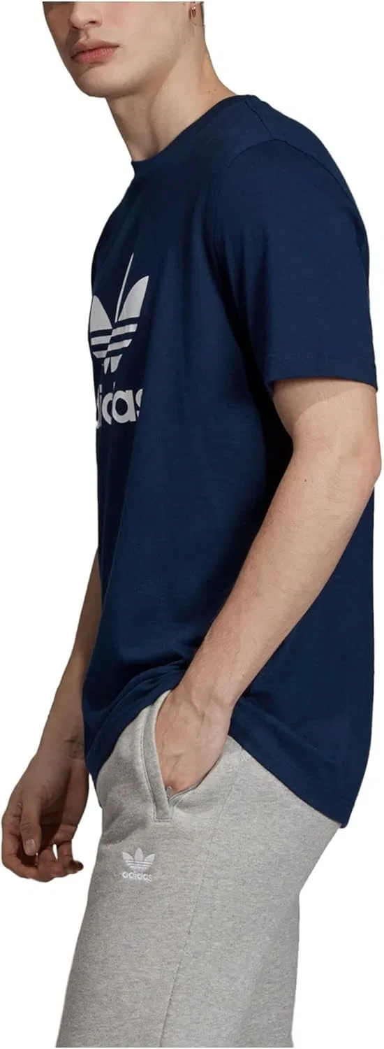 Футболка с логотипом adidas Originals, Collegiate Navy — фото 3