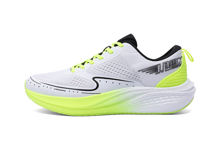 

LPMX Амортизирующие дышащие кроссовки с низким верхом, мужские, белые, неоново-зеленые