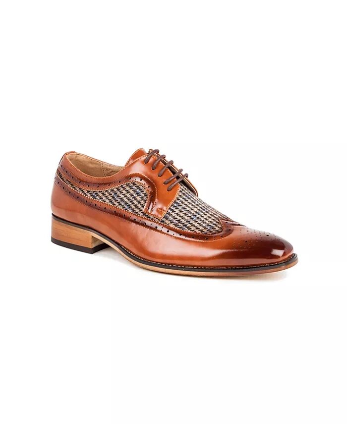 

Мужские двухцветные туфли-броги Wing Tip Gino Vitale, коричневый