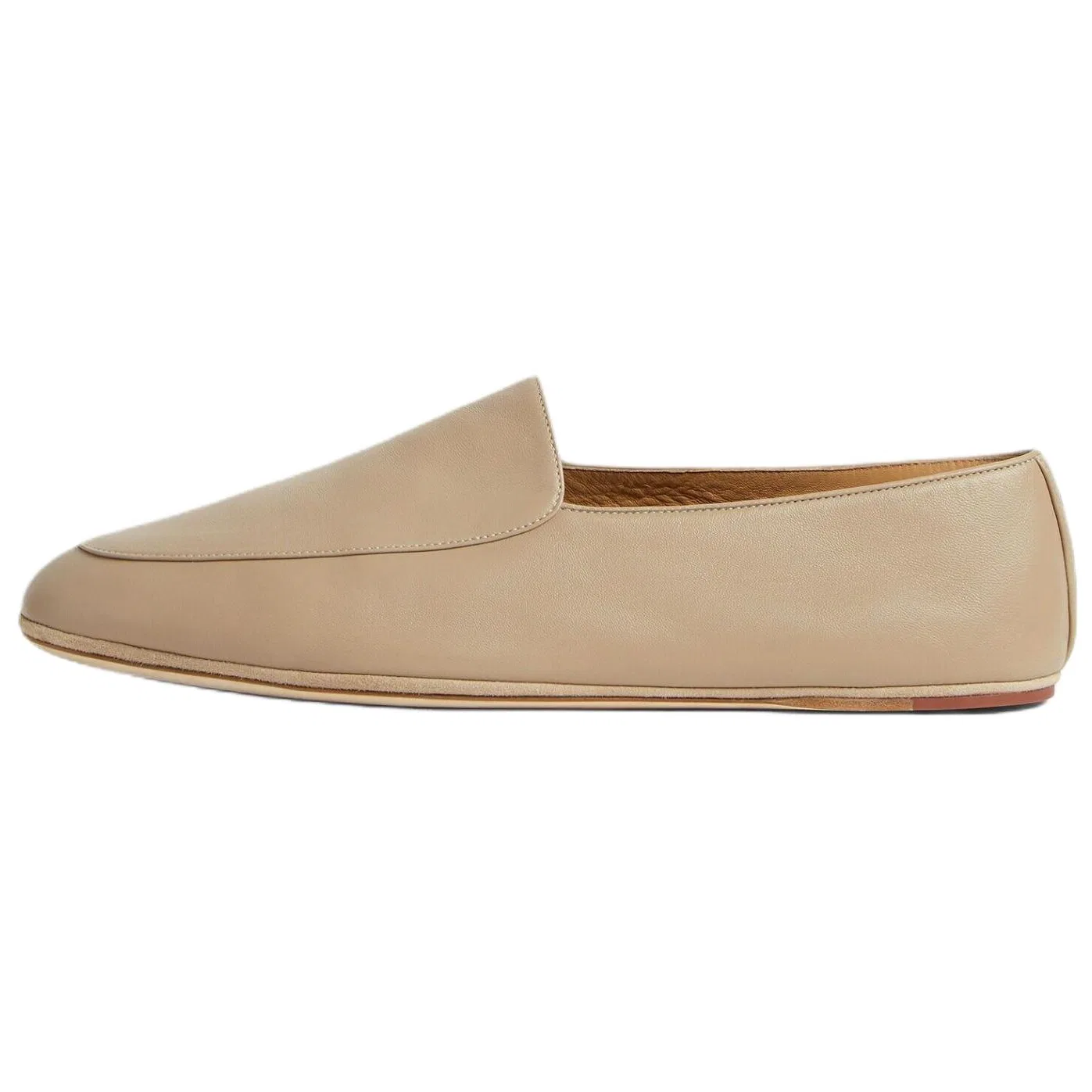 Casual кожаные туфли Loro Piana Beige