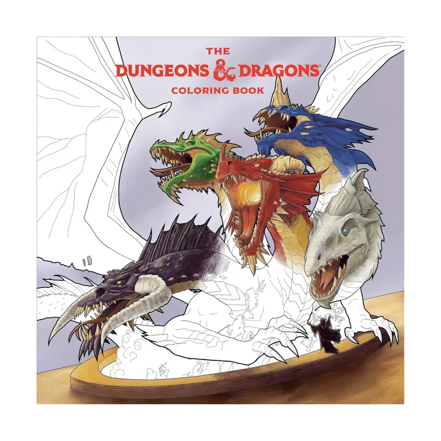 

Dungeons & Dragons Coloring Book, D&D Themed Books (Ten Speed Press), мягкая обложка