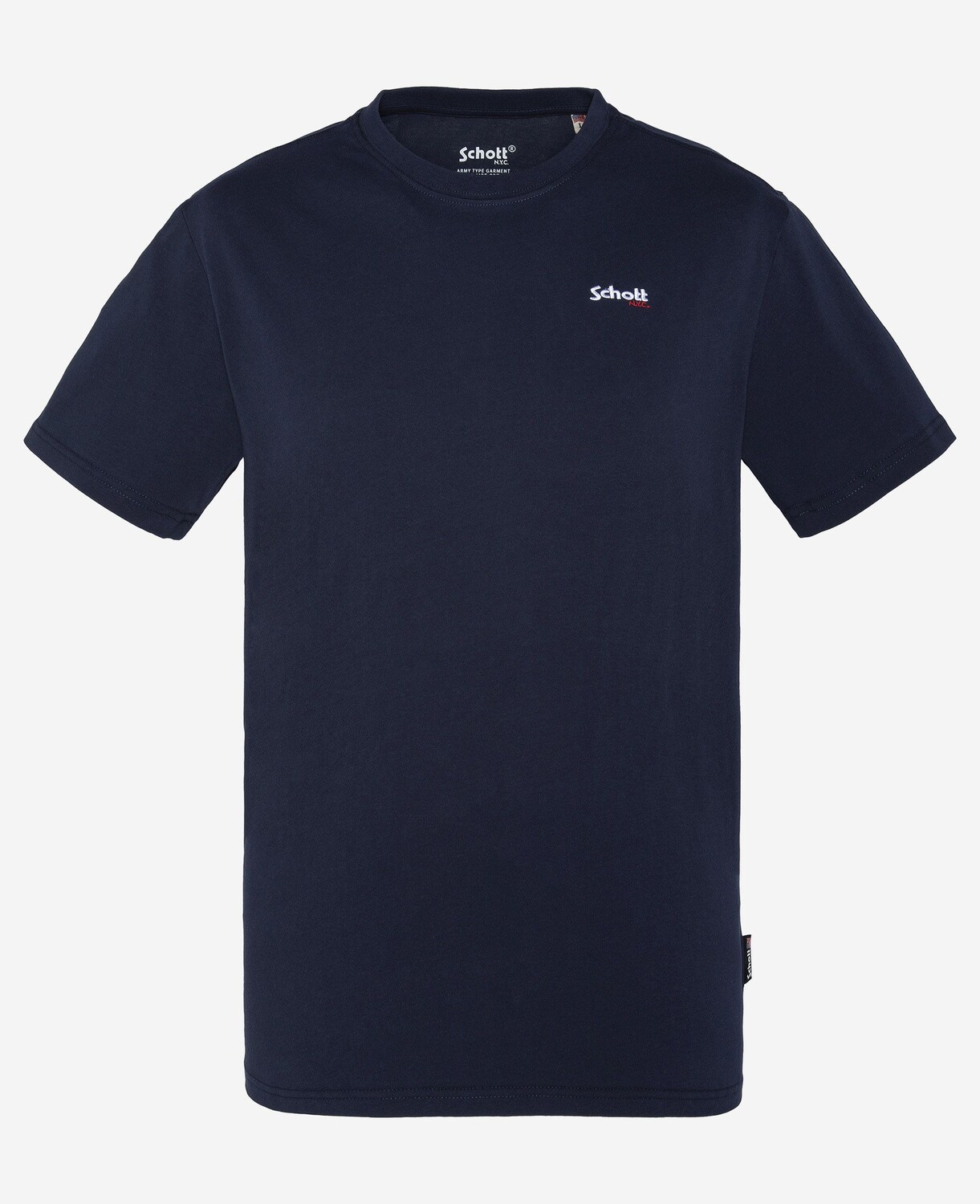 

Футболка Schott N.Y.C. TSLOGOCASUAL Kurzarm mit Front Print, синий