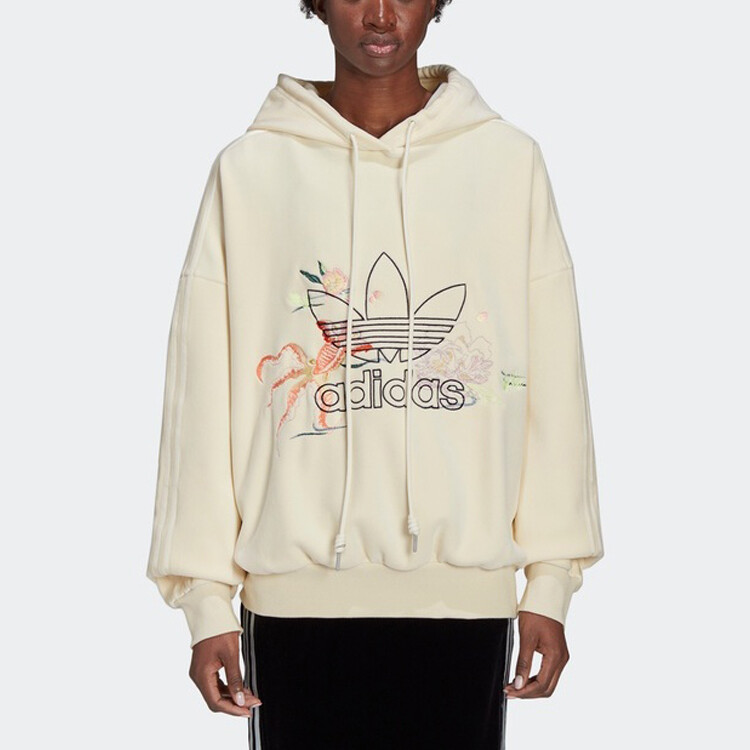 Свитшот Angel Chen X женский молочно-белый Adidas Originals — фото 4