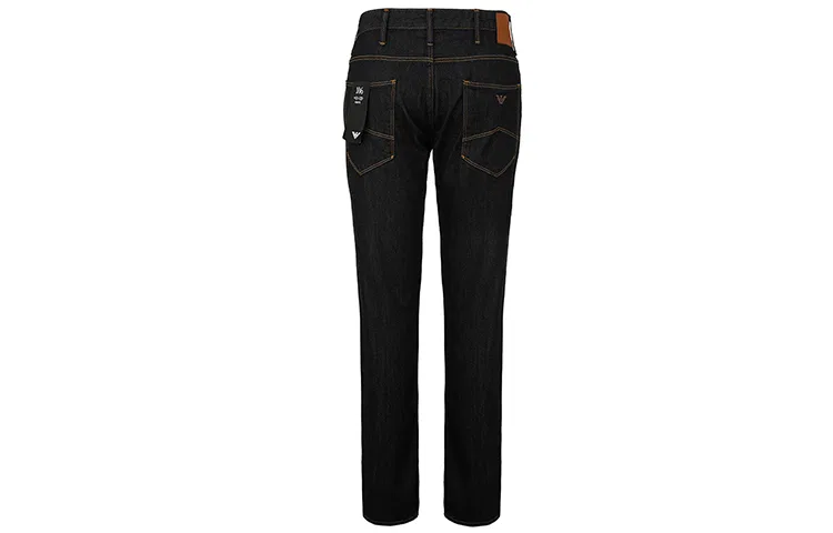 Джинсы Emporio Armani slim-fit темно-синие — фото 3