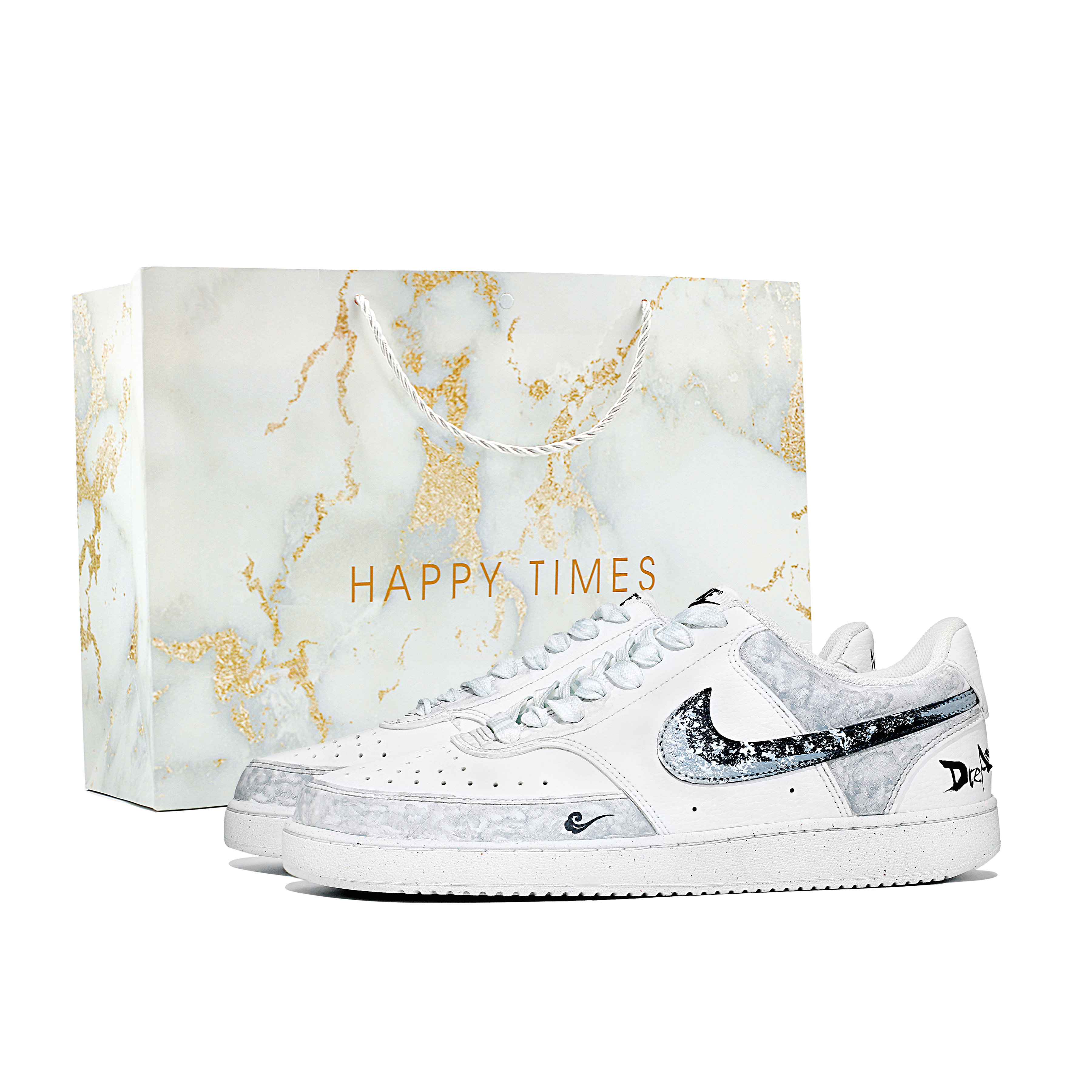 

Кроссовки для скейтбординга Court Vision 1 Low Top, мужские, светло-серые Nike, Light Gray
