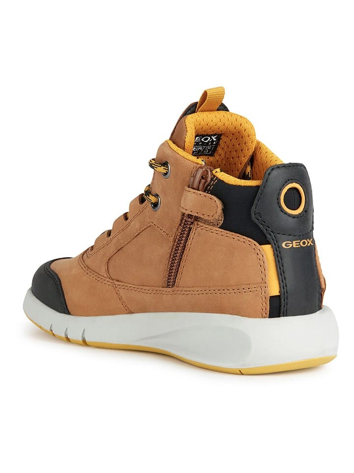 Высокие кроссовки Geox Sneakers Aeranter, цвет Hellbraun/Schwarz — фото 3