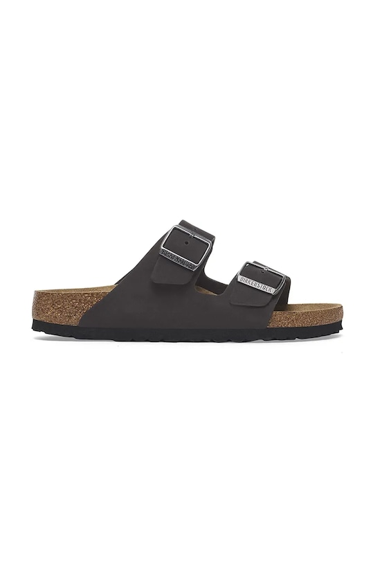 Нубуковые сандалии Arizona SFB Birkenstock, черный