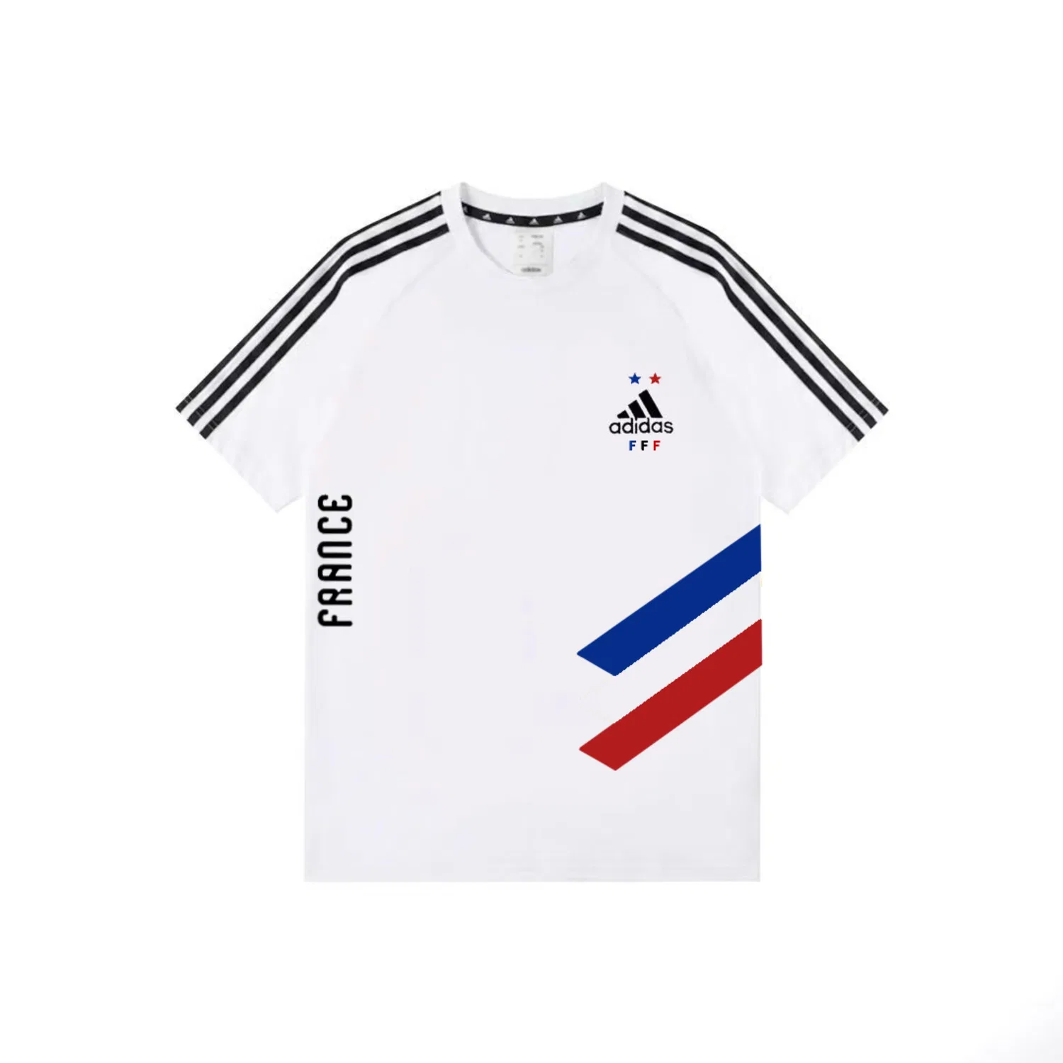Футболка Adidas с принтом Франция белая