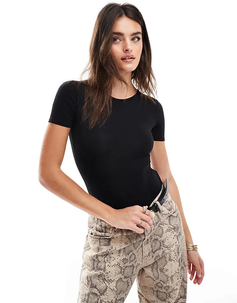 

Боди Rosa с короткими рукавами черного цвета OW Collection