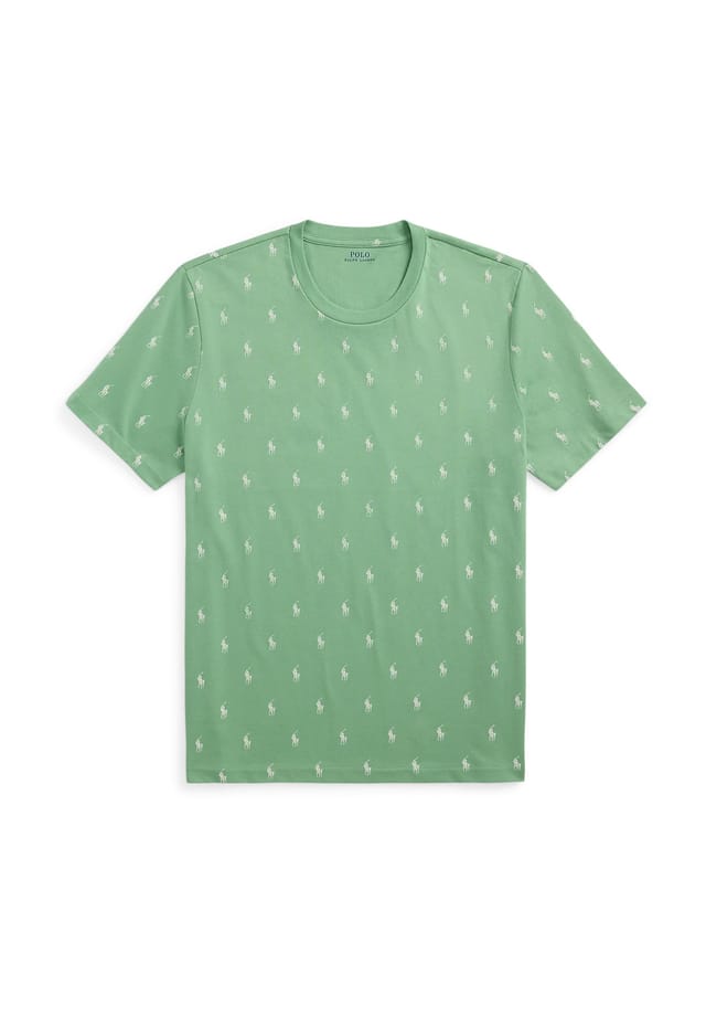 

Верх пижамы хлопок Polo Ralph Lauren, зеленый