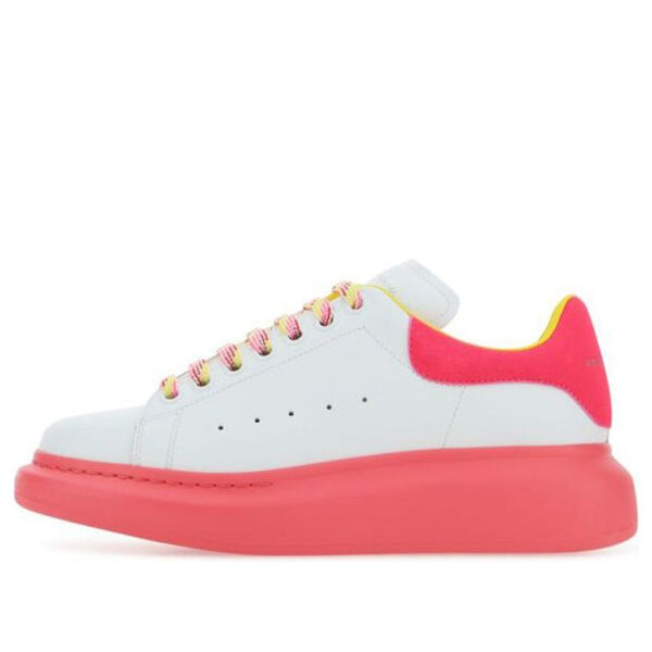 Кроссовки oversized sneakers 'white pink yellow' Alexander Mcqueen, белый