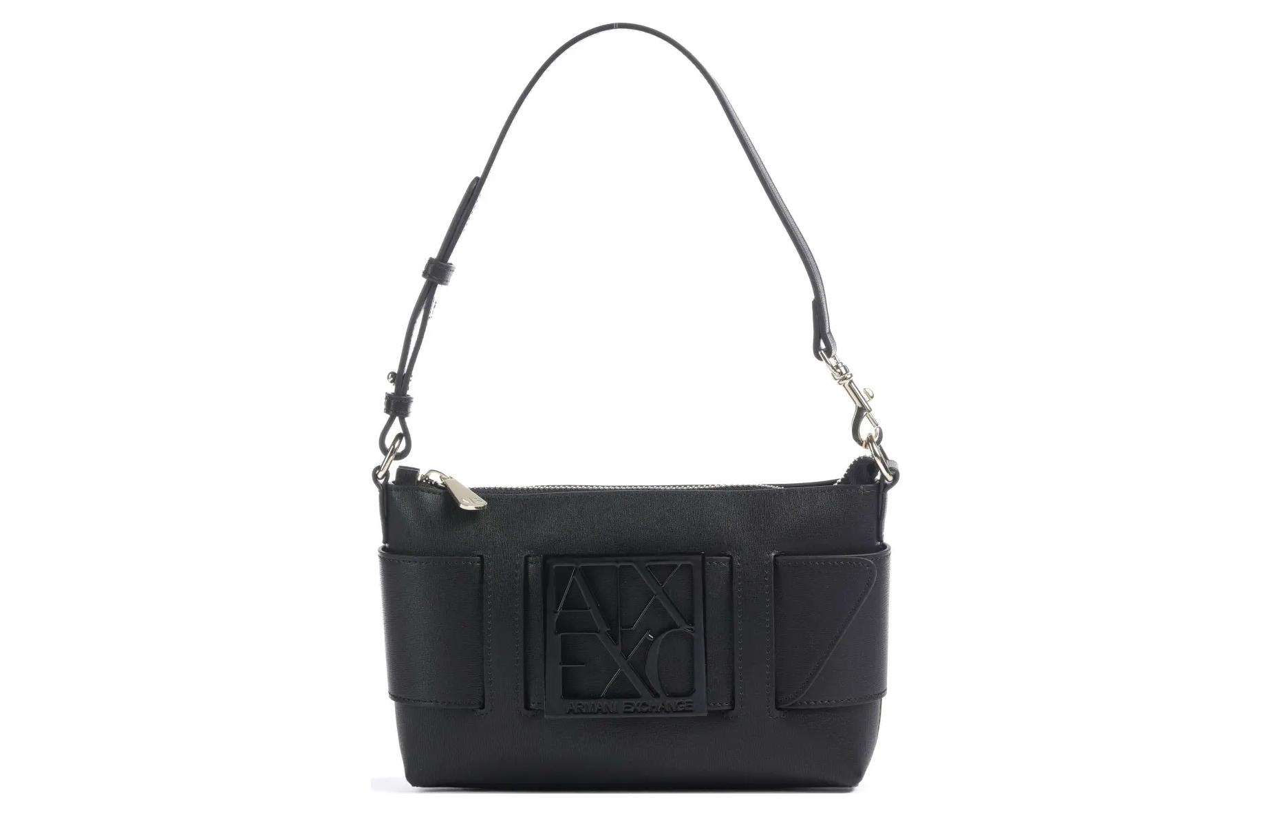 

ARMANI EXCHANGE Женская черная сумка через плечо из искусственной кожи, Black