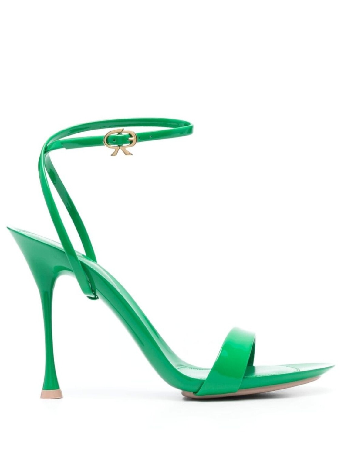 Gianvito Rossi босоножки Ribbon 105, зеленый