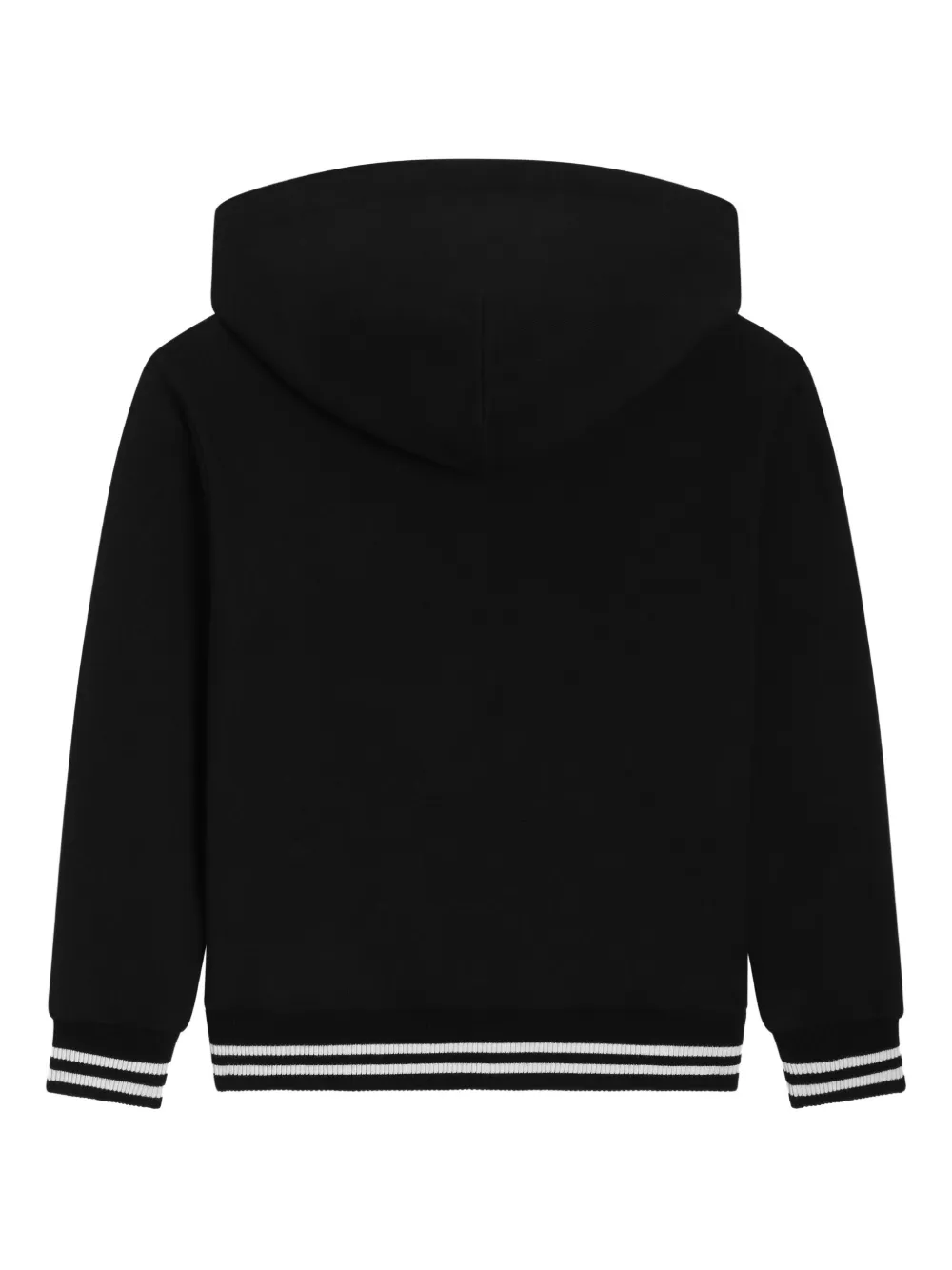 Худи на молнии с графичным принтом Dolce & Gabbana Kids, черный — фото 2