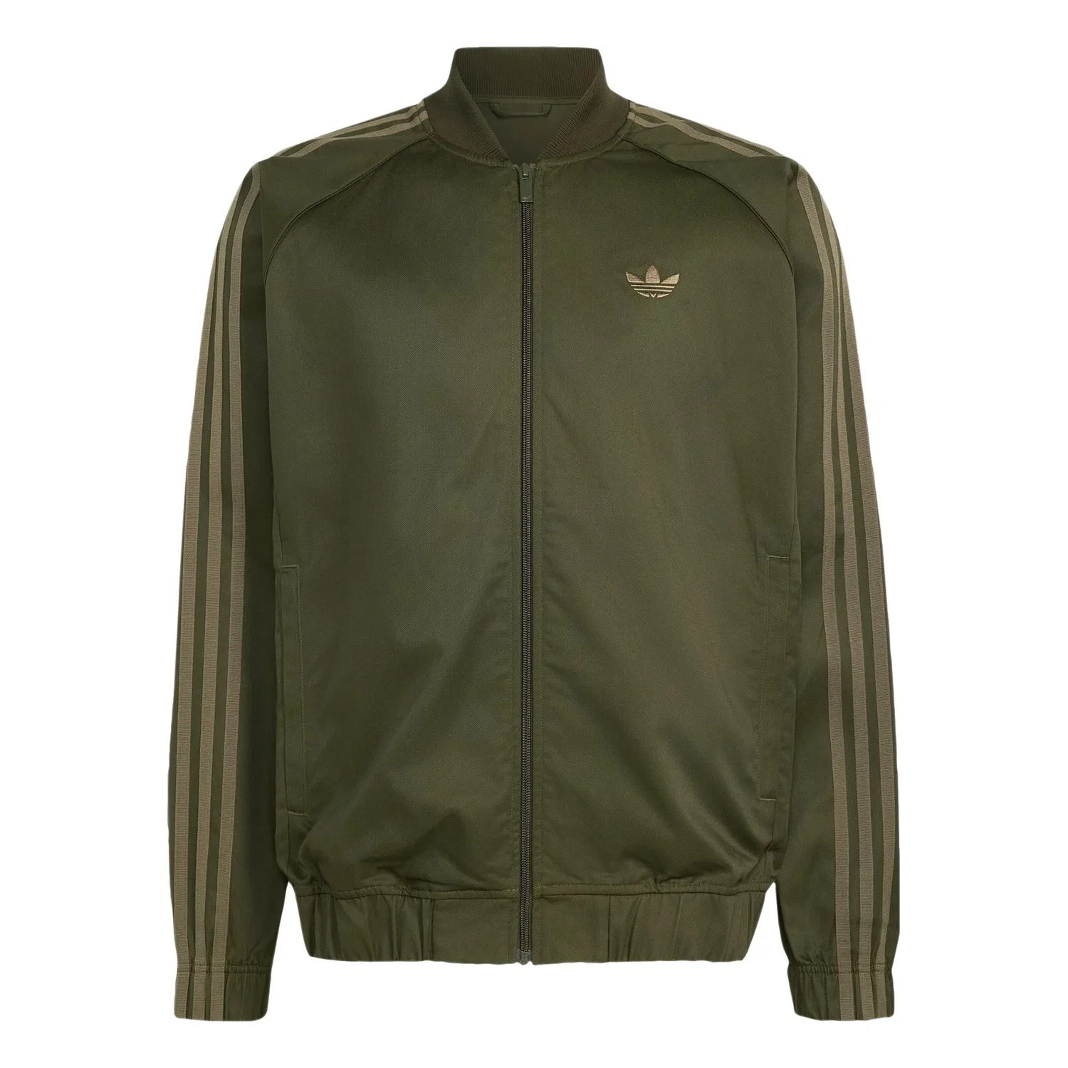 Куртка Adidas Originals Between-Season Sst Adicolor Classics в цветах хаки и темно-зеленом