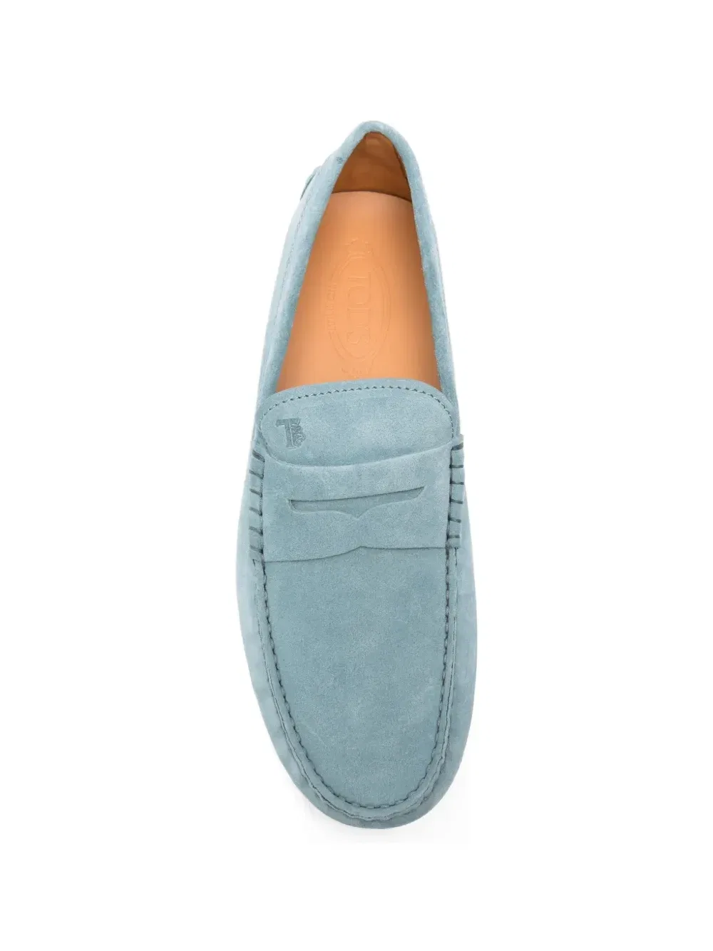 Лоферы Gommino Bubble с перемычкой (пенни-лоферы) TOD'S, синий — фото 4