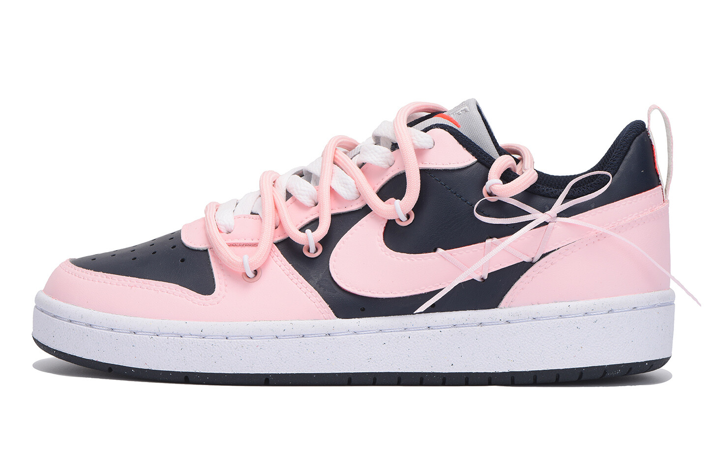 

Кроссовки Nike Court Borough Skateboard Shoes Women's Low-Top Black, Розовый, Кроссовки Nike Court Borough Skateboard Shoes Women's Low-Top Black