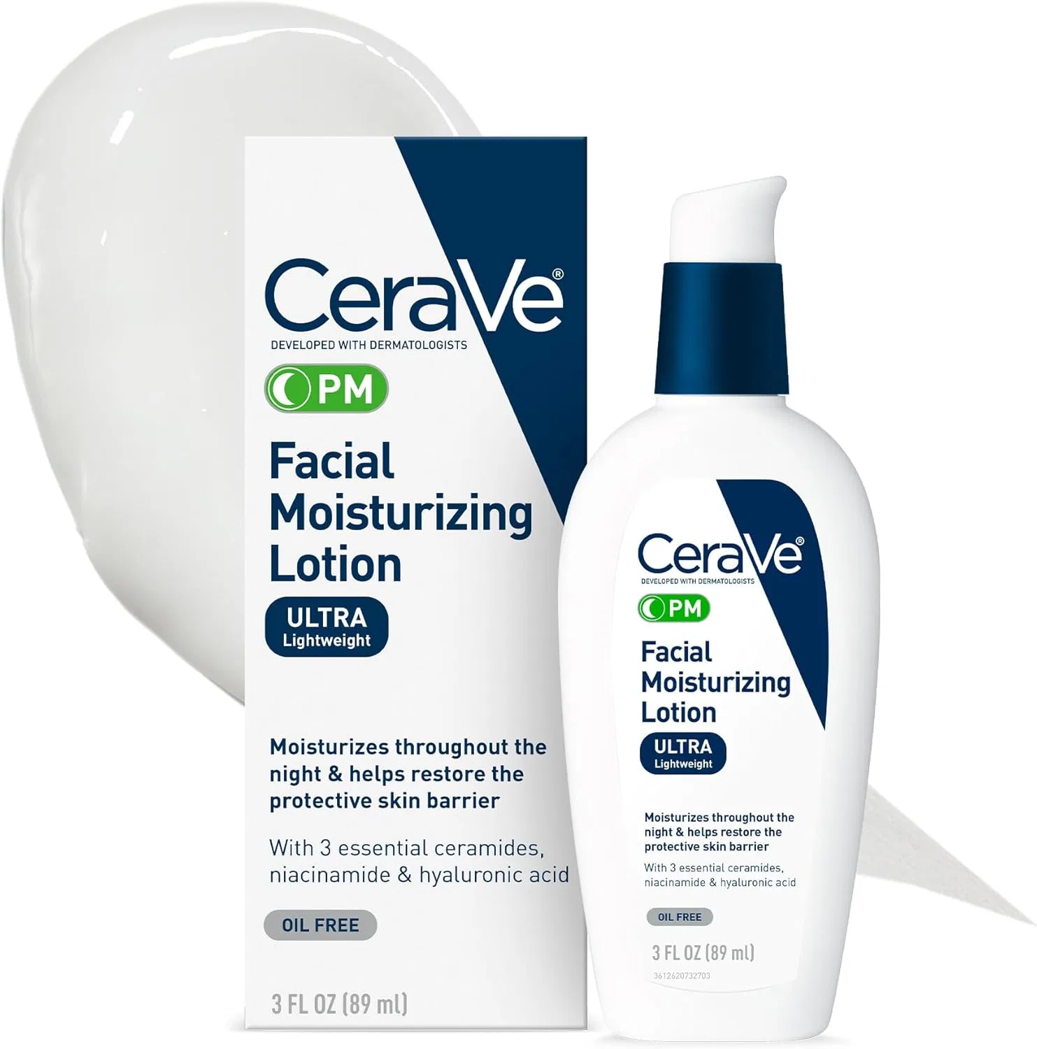 Лосьон CeraVe — Увлажняющий PM, 89 мл