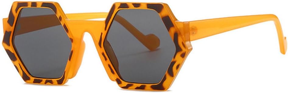 

Модные солнцезащитные очки в стиле панк Polygon для женщин, солнцезащитные очки для мужчин, очки для активного отдыха с защитой от УФ-излучения UV400, женские очки HHZZYVY, Leopard-black