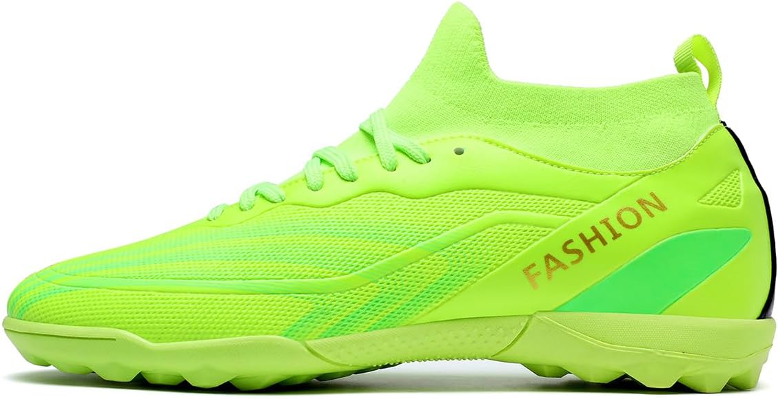 

Футбольные бутсы для игры в помещении на искусственном газоне, мужские футбольные бутсы для мальчиков, футбольные бутсы для детского футзала, детские высокие бутсы TF Generic, зеленый