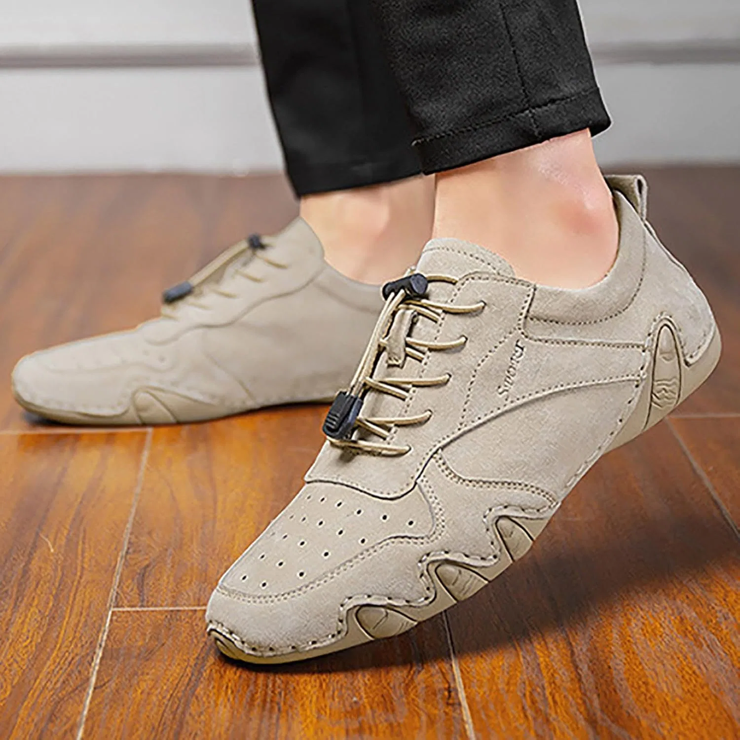 OrthopäDische Sandalen Damen Herren-Mode-Прогулочные кроссовки,rutschfeste Arbeitsschuhe,Bequeme,lässige,athletische Tennisschuhe Generisch, Khaki — фото 3