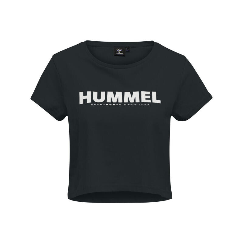 

Укороченная футболка Hmllegacy женская для отдыха HUMMEL, цвет schwarz