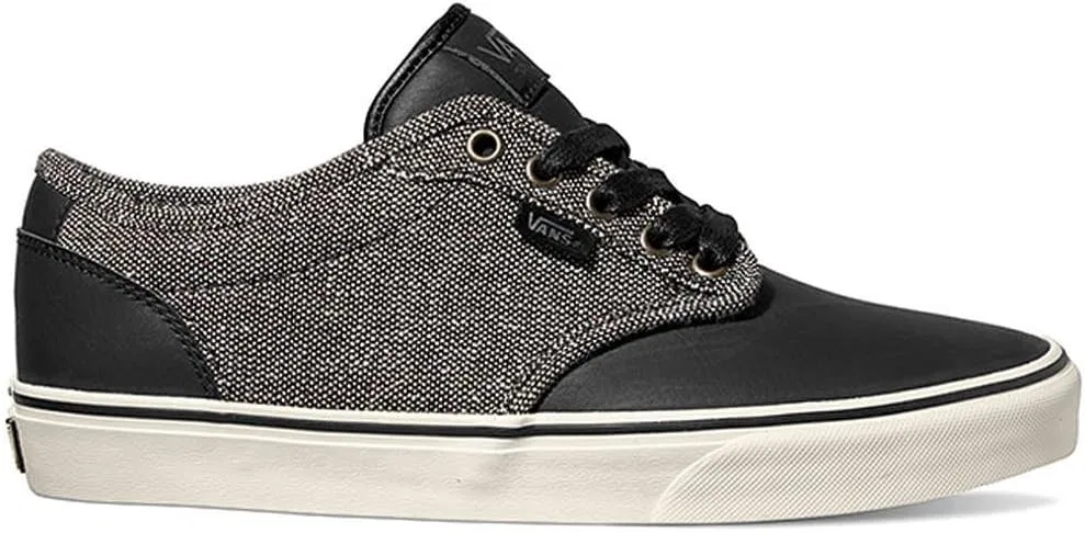 Мужские низкие кроссовки Vans Atwood Deluxe, Black Tweed Black Marshmallow