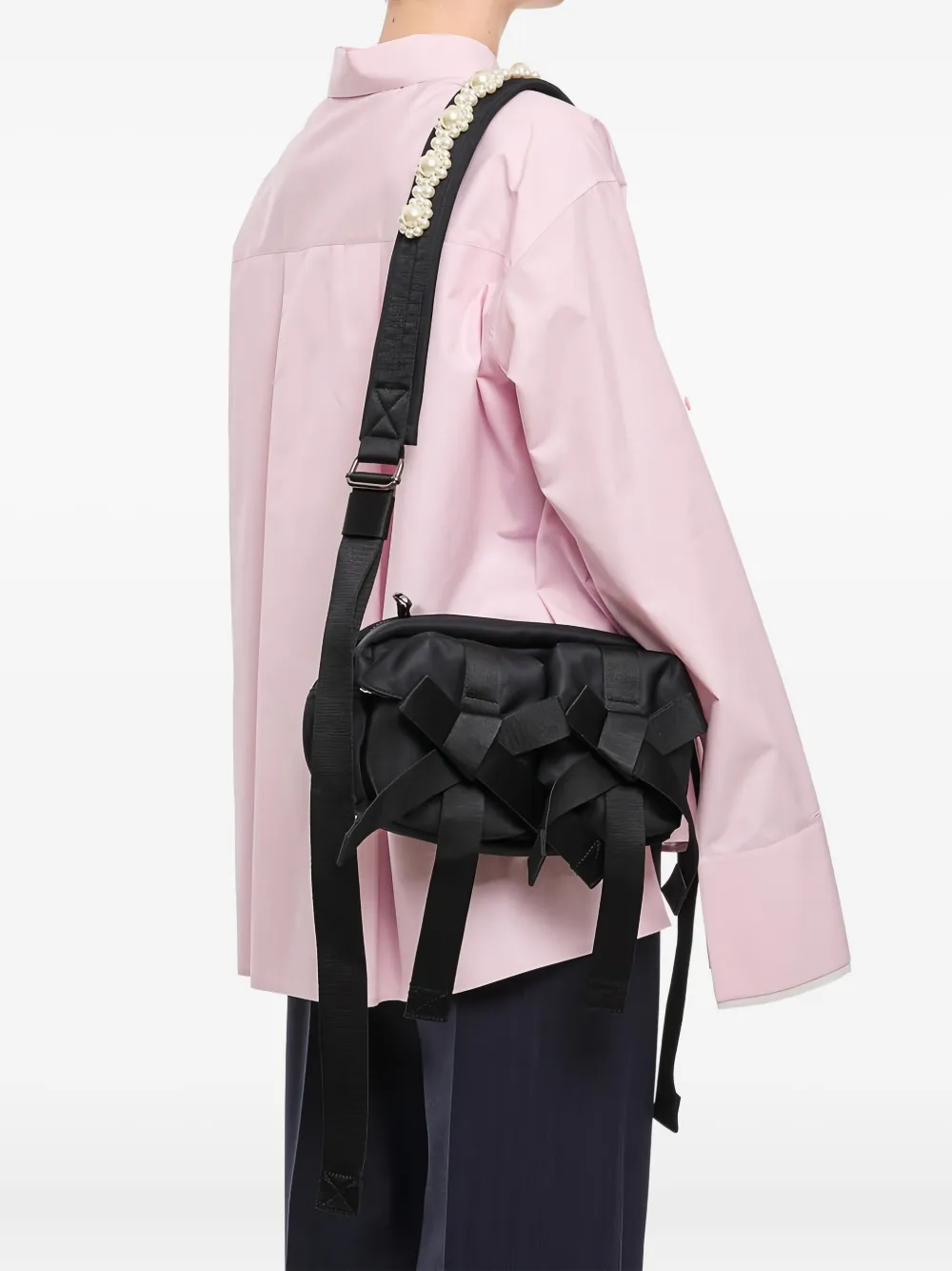 

Сумка на плечо с бантом Simone Rocha, черный