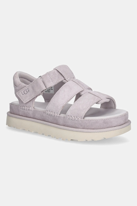 Сандалии замшевые Goldenstar Strap Ugg, розовый