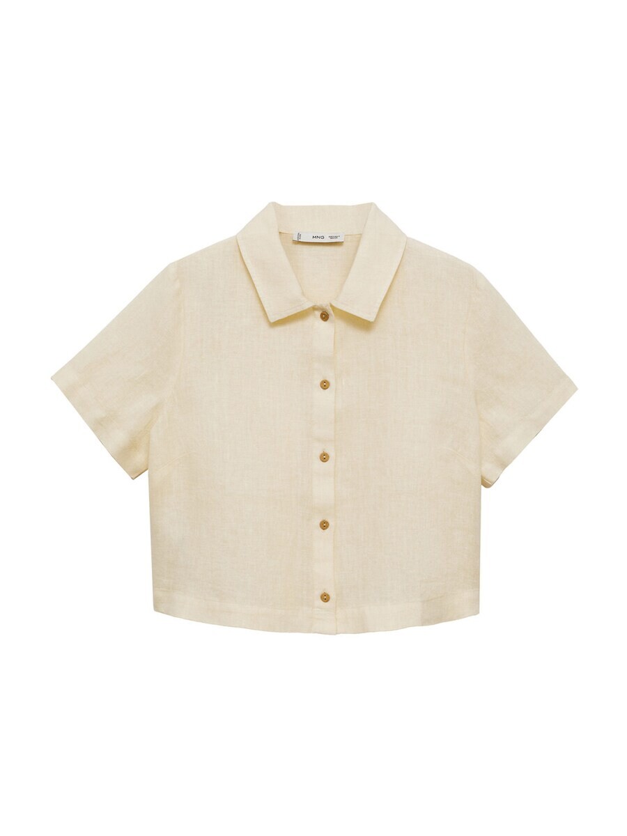 

Блузка с коротким рукавом MANGO Blouse TAMARIU, бежевый