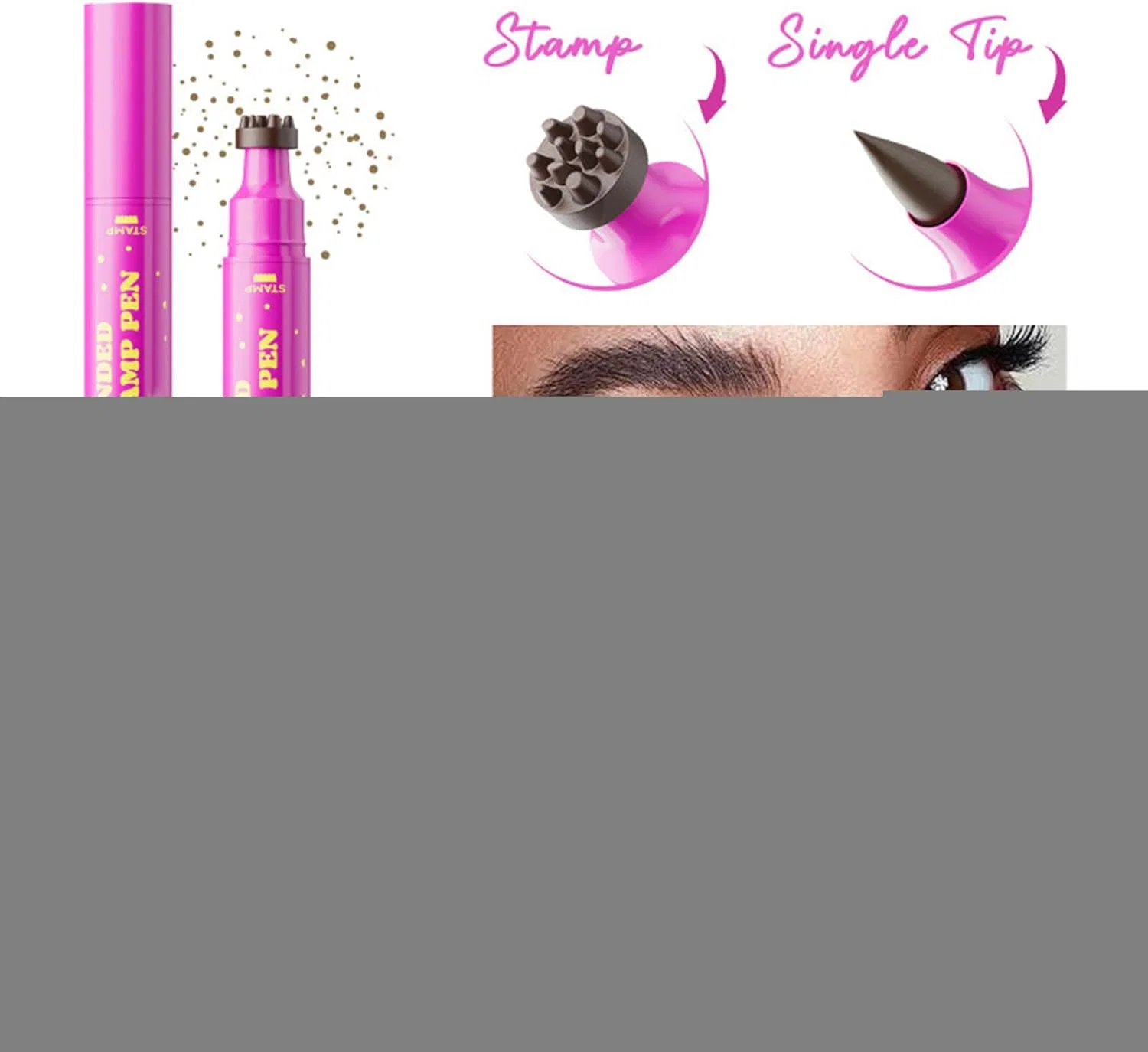 Аксессуар для макияжа Freckle Stamp водостойкий 2 в 1, F01 Beige brown — фото 2