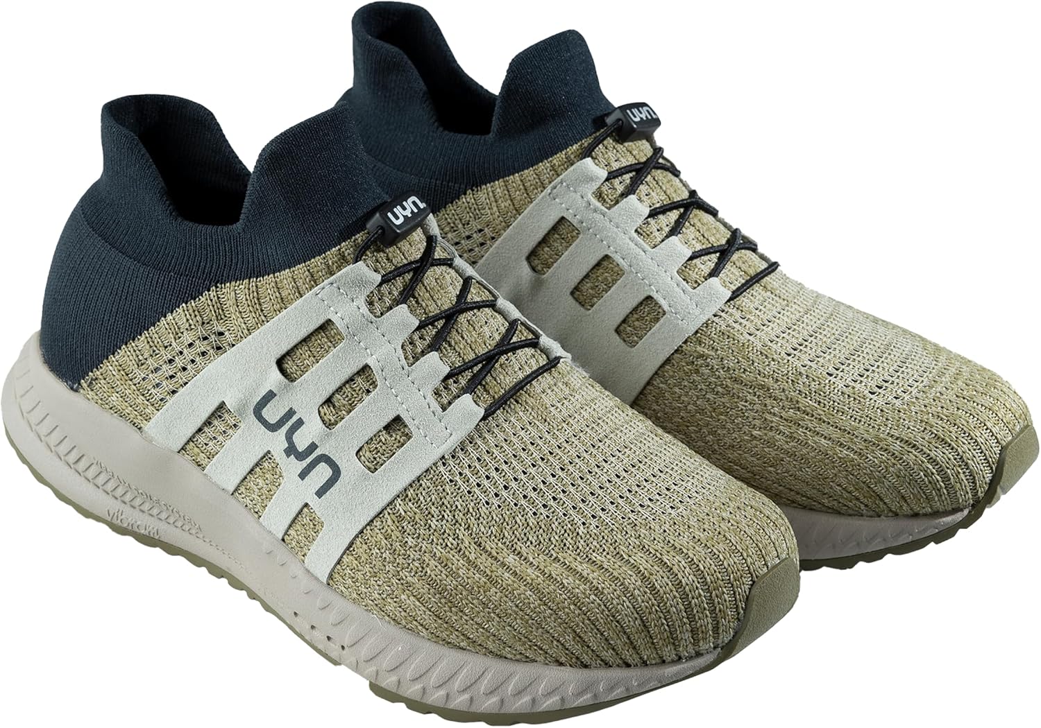Мужские кроссовки UYN Nature Tune на подошве Vibram, Olive Melange Anthracite — фото 2