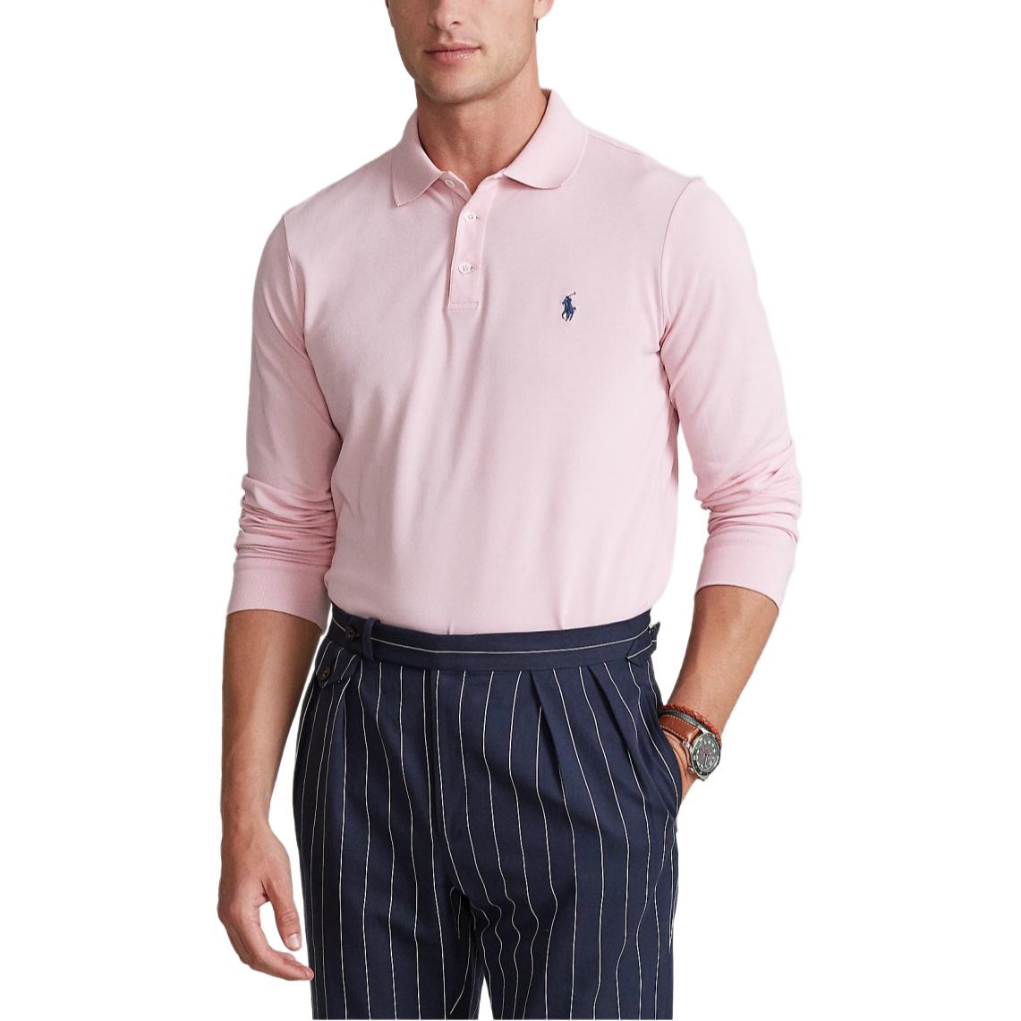 Polo Ralph Lauren SS24 Polo Shirt Men's Pink — фото 3
