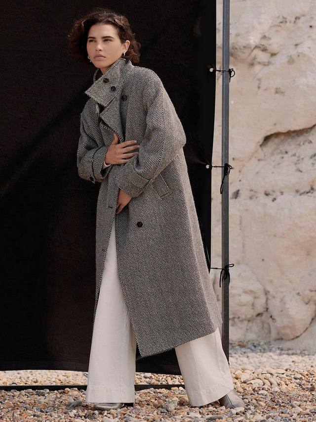 

Текстурированная куртка с воронкообразным воротником Mint Velvet