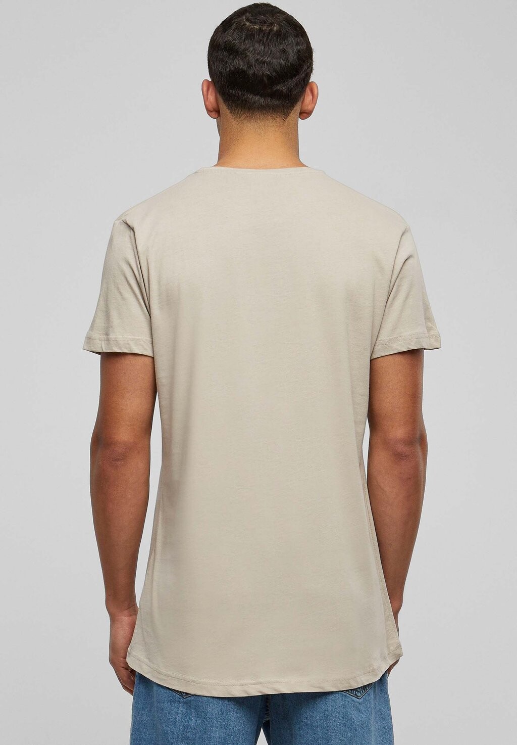 

Базовая футболка SHAPED LONG DO NOT USE Urban Classics, светло-голубой