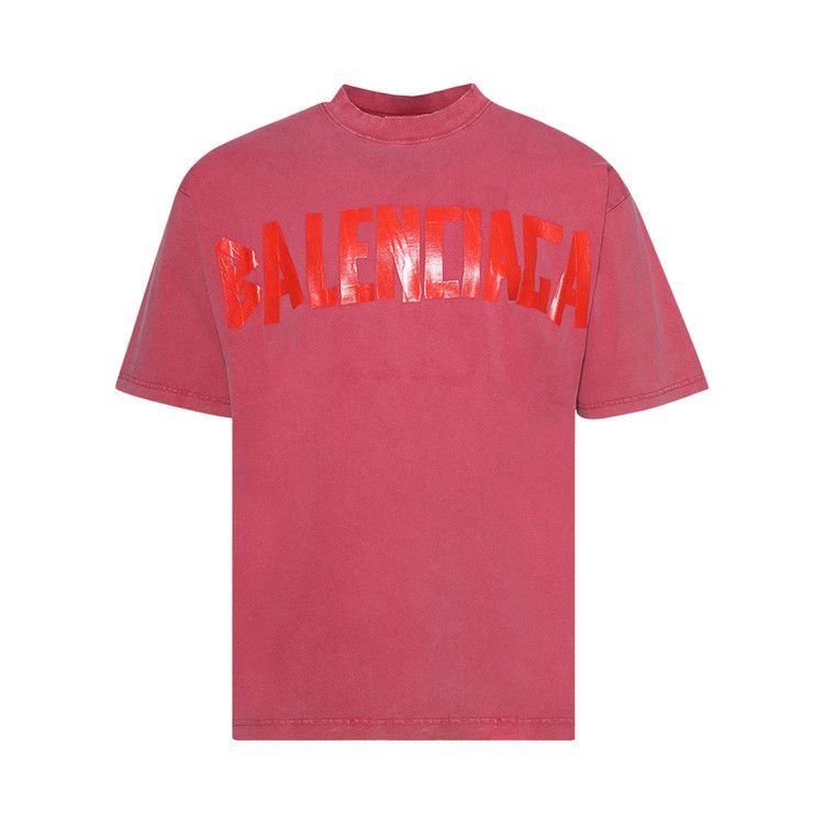 

Футболка Balenciaga Tape Type T-Shirt, Raspberry